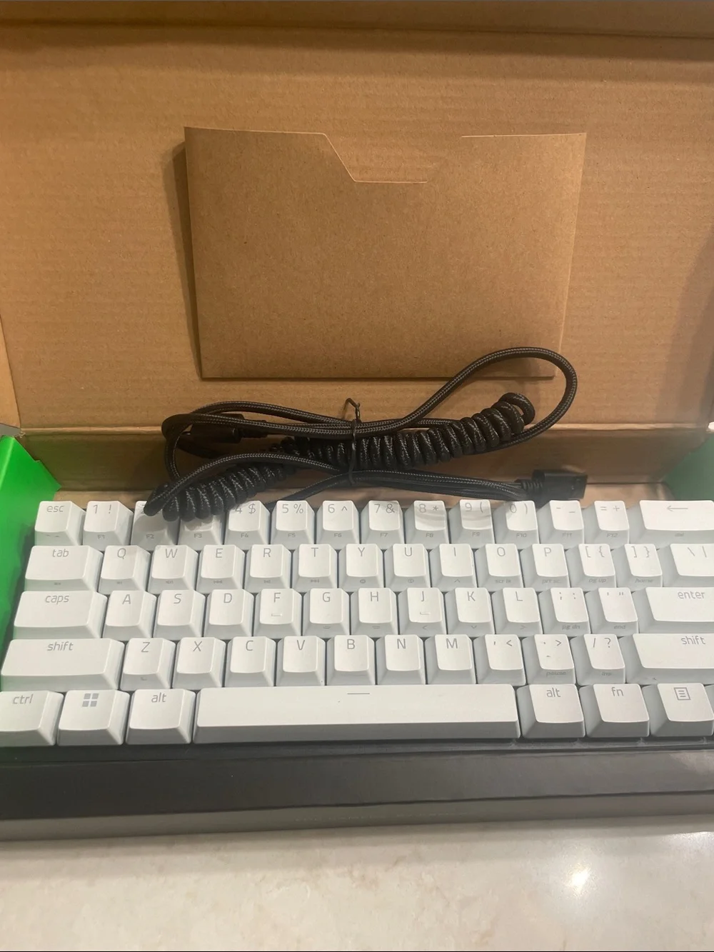 Razer Huntsman Mini Special Edition — White Keycaps with Black Base